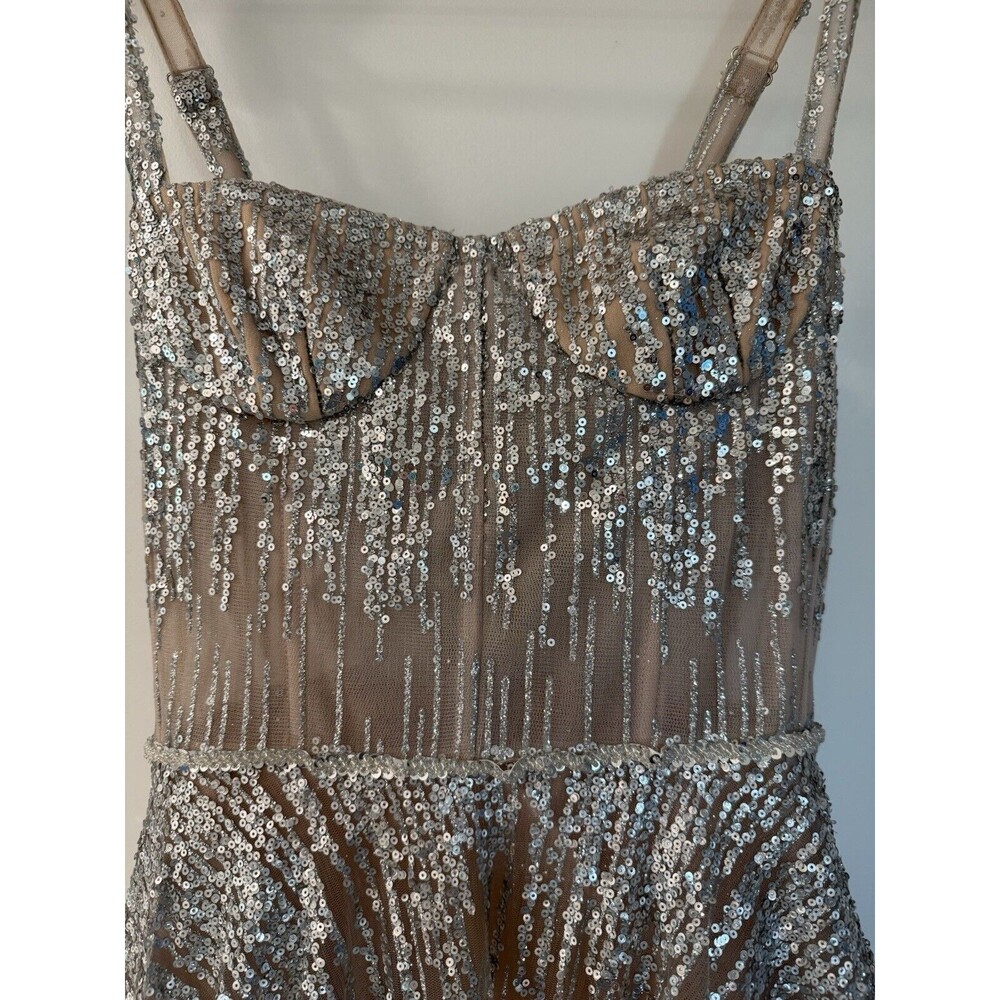 NWOT BRONX AND BANCO MADEMOISELLE SILVER MIDI DRESS, S, M available - Picture 14 of 17